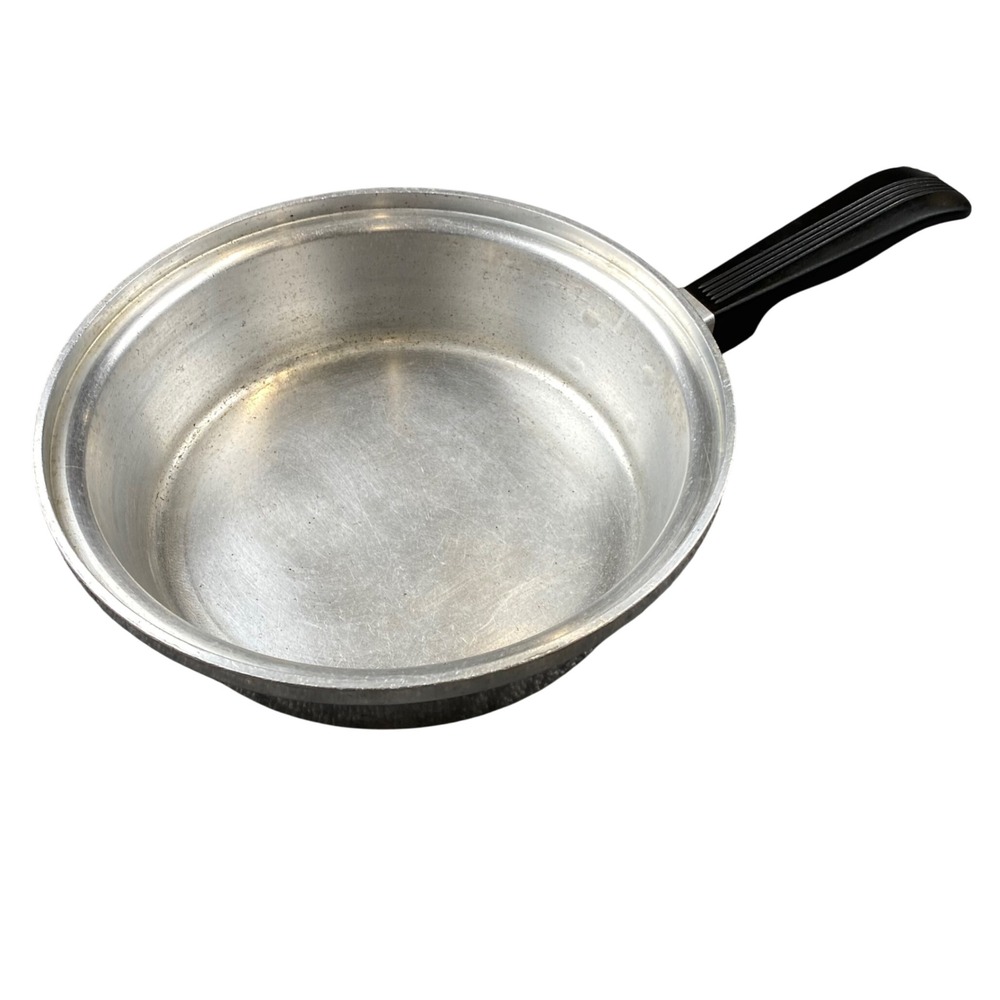 Vintage Kitchen Craft No 229 Aluminum Saucepan 8.25 Inch Black Handle USA